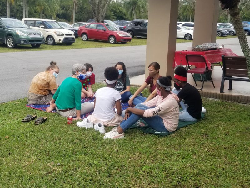 Palm Beach County YFC young people in a group